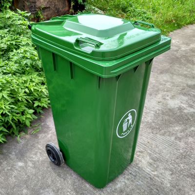 垃圾桶市政环卫240L挂车桶街道分类环保塑料户外小区餐厅果皮箱