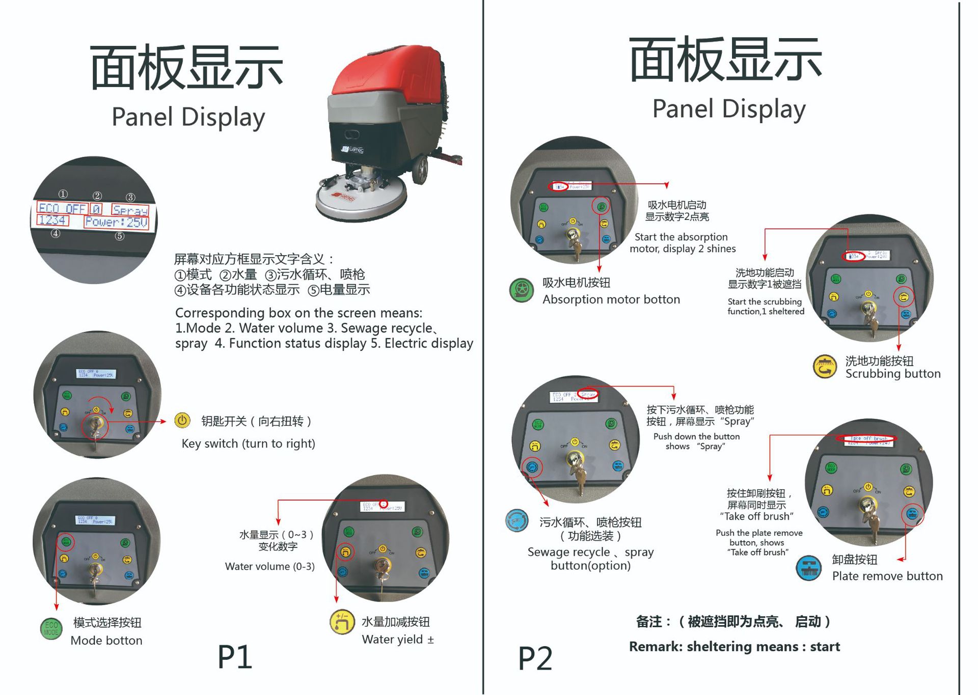 2019新拍65SP DP水推手全自动洗地吸干机 A3尺