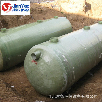 玻璃钢化粪池缠绕地埋式家用三格式化粪池一体式小型污水池定制图3