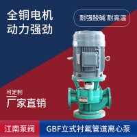 JiangNan/江南泵业 氟塑料合金管道泵 大型耐酸碱水泵 浓**管道泵 GBF125-18