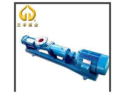 专业销售 兰丰高效杂质泵G105-1单螺杆泵 G型卧式排污泵