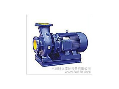 杭州ISW卧式管道离心泵 ISW50-100-1.1 清水循环泵 腓立流体 新高