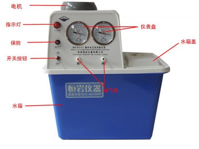 恒岩仪器 塑料泵 SHZ-D(III)  循环水真空泵   循环水式多用真空泵