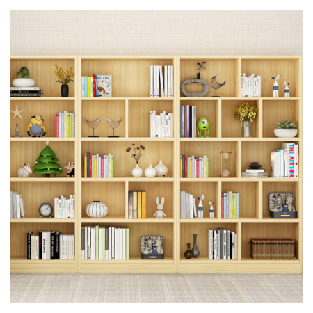 全实木儿童书架置物架落地书柜家用客厅卧室简易储物柜学生图3