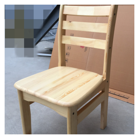 全实木餐椅松木家用简约现代餐厅餐桌椅木头原木凳子靠背实木椅子图2