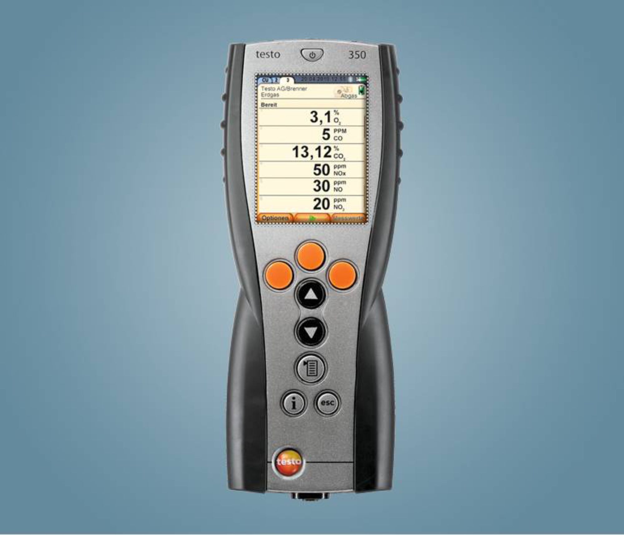 testo 350 烟气分析仪蓝色新版 - 手操器